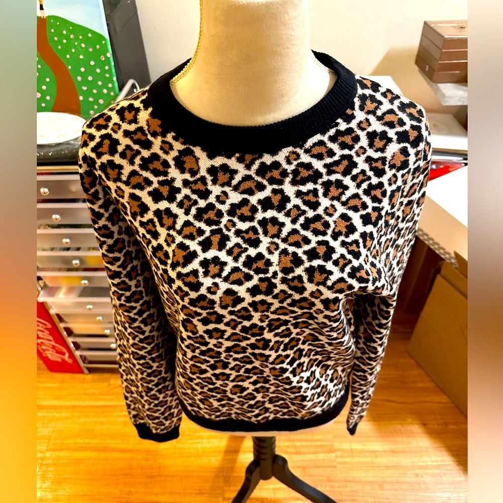 Diane Von furstenberg leopard sweater